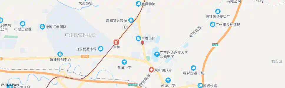 广州谢家庄_公交站地图_广州公交_妙搜公交查询2025