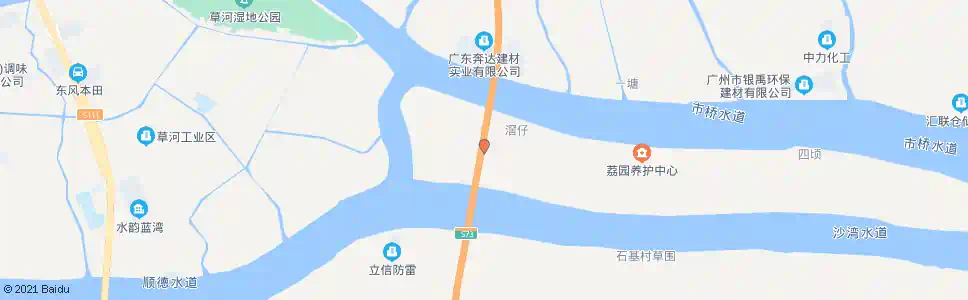 广州南部快线桥底_公交站地图_广州公交_妙搜公交查询2025