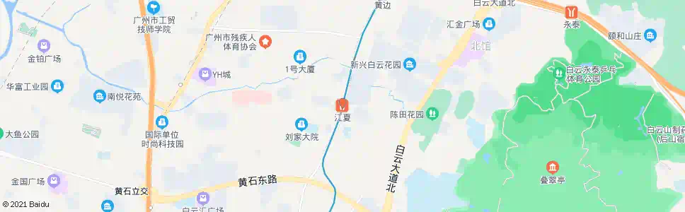 广州地铁江夏站_公交站地图_广州公交_妙搜公交查询2025
