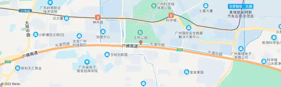 广州光谱中路_公交站地图_广州公交_妙搜公交查询2025
