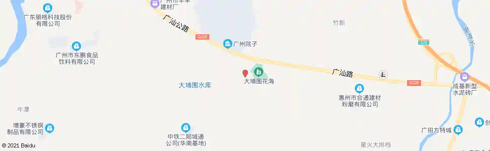 广州大埔围村_公交站地图_广州公交_妙搜公交查询2025