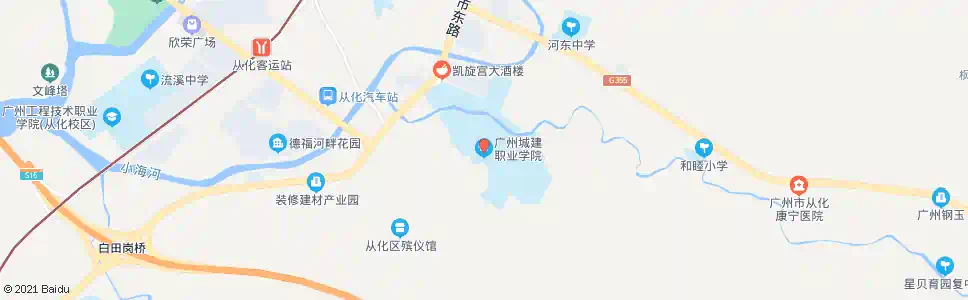广州城建学院_公交站地图_广州公交_妙搜公交查询2025