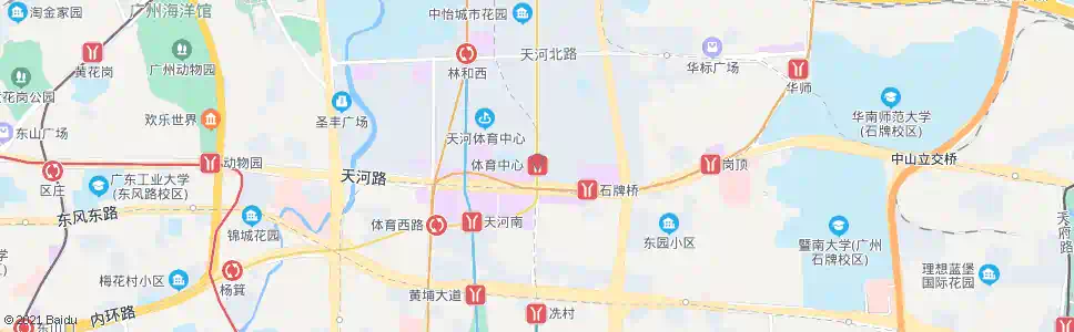 广州体育中心总站_公交站地图_广州公交_妙搜公交查询2025