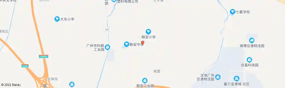 广州联安村委_公交站地图_广州公交_妙搜公交查询2025
