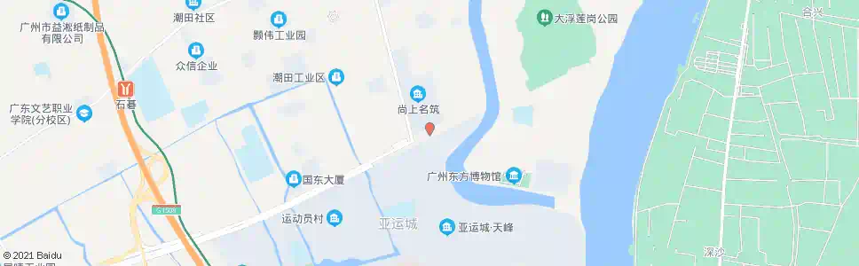 广州亚运城山海湾_公交站地图_广州公交_妙搜公交查询2025