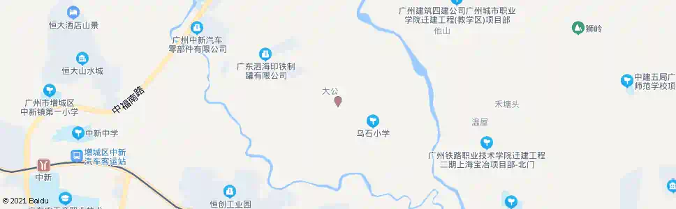 广州乌石村委_公交站地图_广州公交_妙搜公交查询2025