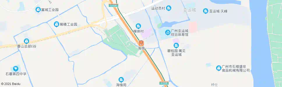 广州海傍站_公交站地图_广州公交_妙搜公交查询2025