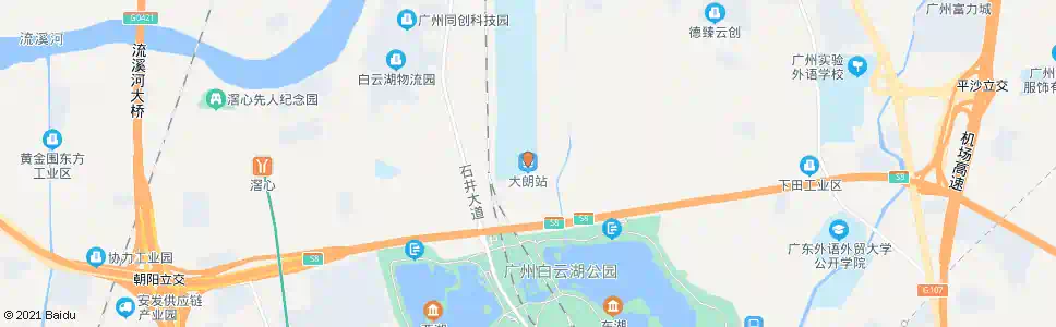 广州大朗_公交站地图_广州公交_妙搜公交查询2025