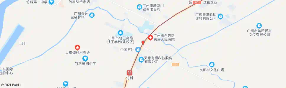 广州良田路口_公交站地图_广州公交_妙搜公交查询2025