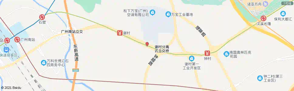广州南原工业区_公交站地图_广州公交_妙搜公交查询2025