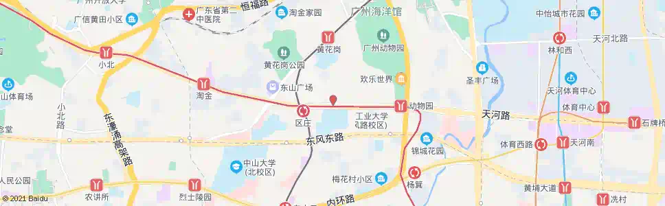 广州广州工程学院总站_公交站地图_广州公交_妙搜公交查询2025