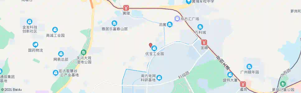 广州崖鹰石路北_公交站地图_广州公交_妙搜公交查询2025
