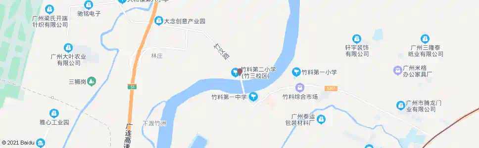广州三颗竹_公交站地图_广州公交_妙搜公交查询2025