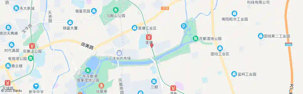 广州莲塘南_公交站地图_广州公交_妙搜公交查询2025