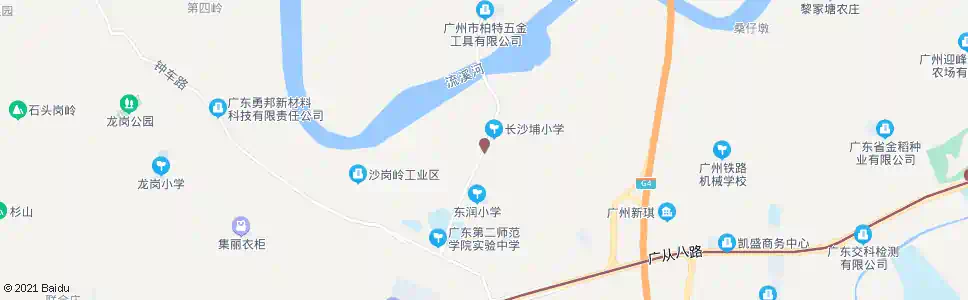 广州长沙步村委_公交站地图_广州公交_妙搜公交查询2025