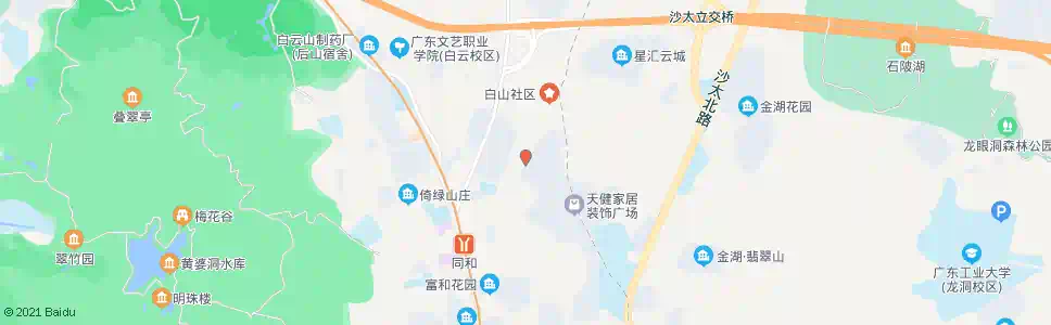 广州白山村居委_公交站地图_广州公交_妙搜公交查询2025