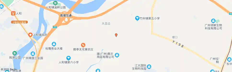 广州虎塘村_公交站地图_广州公交_妙搜公交查询2025