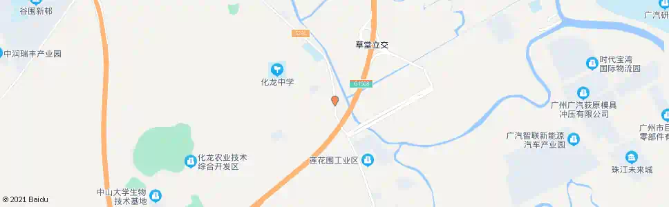 广州草堂村_公交站地图_广州公交_妙搜公交查询2025