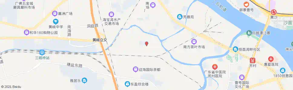 广州五眼桥市场_公交站地图_广州公交_妙搜公交查询2025