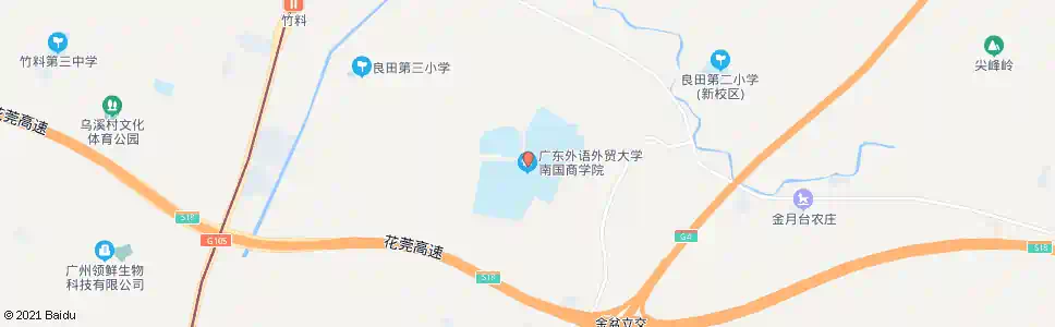 广州南国实验学校_公交站地图_广州公交_妙搜公交查询2025