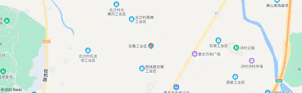 广州甘蕉工业园_公交站地图_广州公交_妙搜公交查询2025