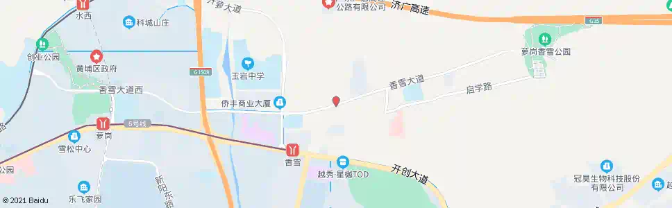 广州香雪大道(下中路口)_公交站地图_广州公交_妙搜公交查询2025