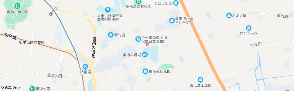 广州石基三中(富怡路)_公交站地图_广州公交_妙搜公交查询2025