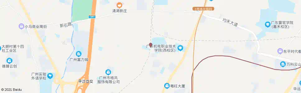 广州七星岗工业路南_公交站地图_广州公交_妙搜公交查询2025