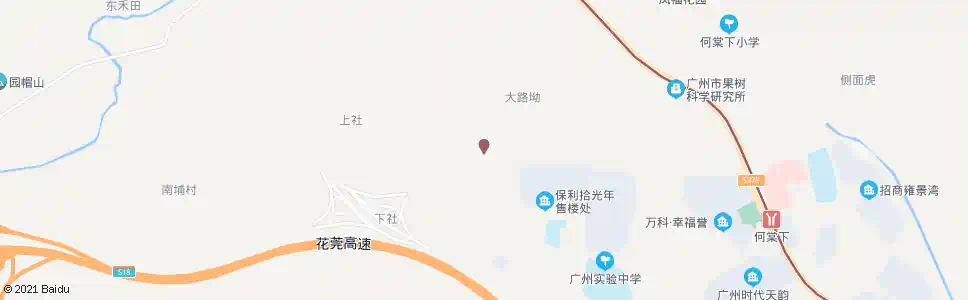 广州黄田村委_公交站地图_广州公交_妙搜公交查询2025