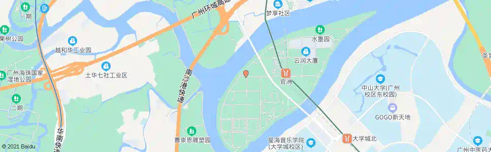 广州螺旋大道西_公交站地图_广州公交_妙搜公交查询2025