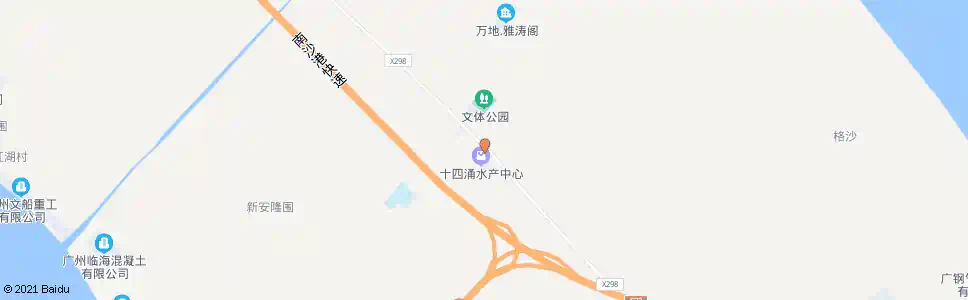 广州十四涌水产中心_公交站地图_广州公交_妙搜公交查询2025