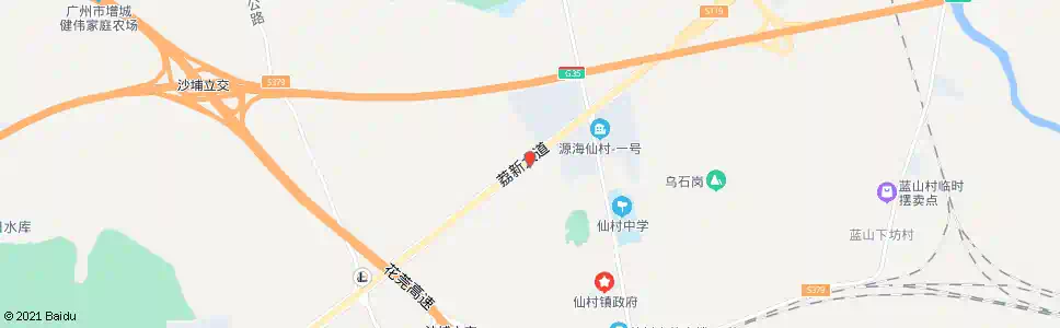 广州基岗村_公交站地图_广州公交_妙搜公交查询2025