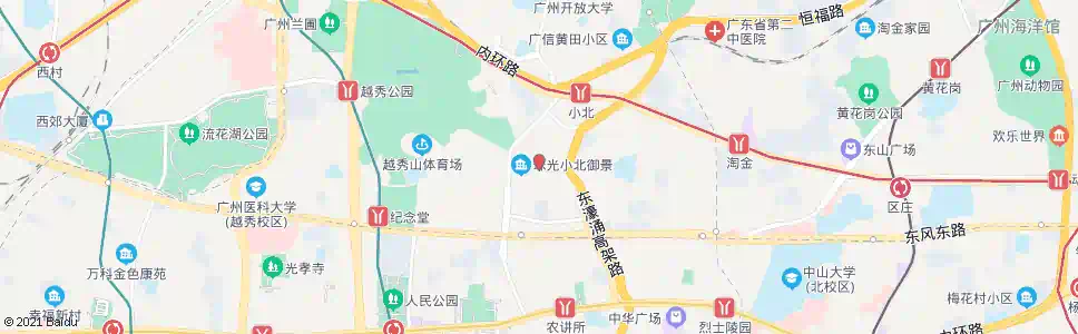 广州越秀北路_公交站地图_广州公交_妙搜公交查询2025