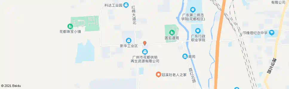 广州新华工业区_公交站地图_广州公交_妙搜公交查询2025