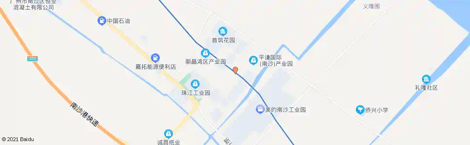 广州南江二路_公交站地图_广州公交_妙搜公交查询2025
