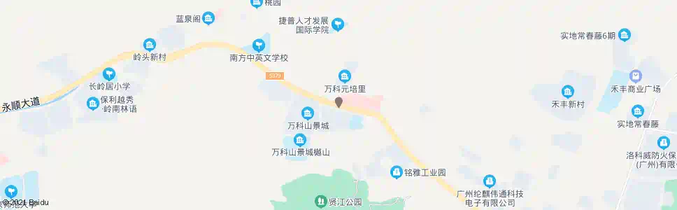 广州贤江村西_公交站地图_广州公交_妙搜公交查询2025
