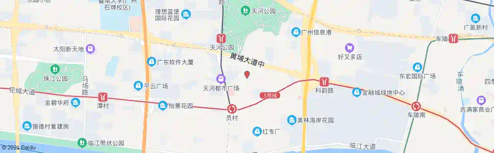广州员村总站_公交站地图_广州公交_妙搜公交查询2025