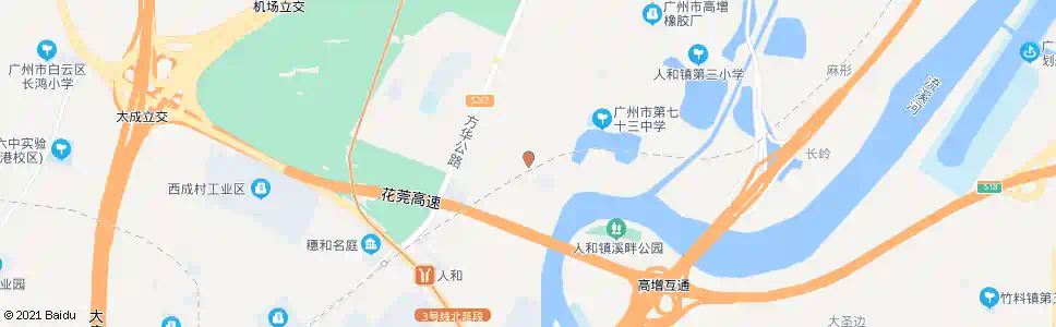 广州颜峰人和村_公交站地图_广州公交_妙搜公交查询2025