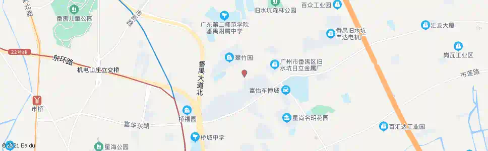 广州竹山工业区_公交站地图_广州公交_妙搜公交查询2025