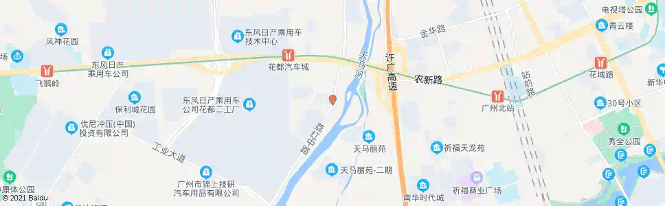 广州荔红南路_公交站地图_广州公交_妙搜公交查询2025