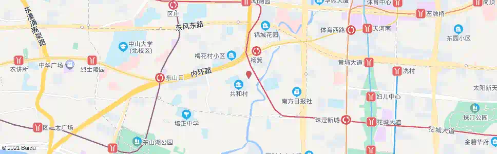 广州共和路口_公交站地图_广州公交_妙搜公交查询2025