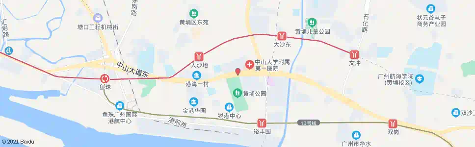 广州brt下沙_公交站地图_广州公交_妙搜公交查询2025