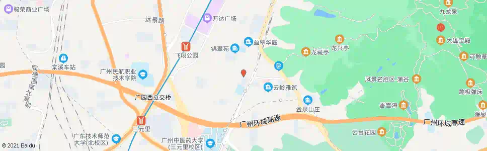 广州云苑直街口_公交站地图_广州公交_妙搜公交查询2025