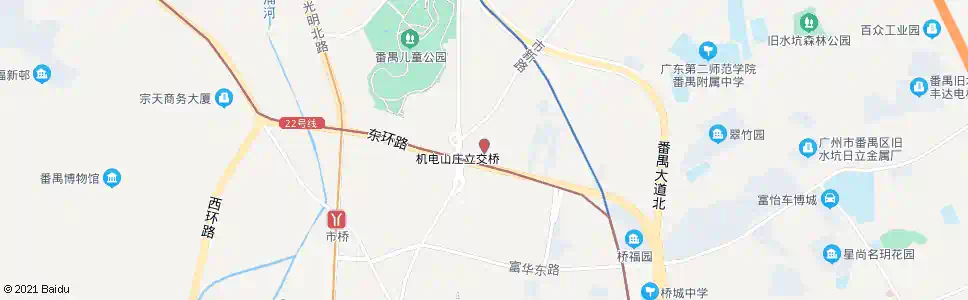 广州番艺花园(东环路)_公交站地图_广州公交_妙搜公交查询2025