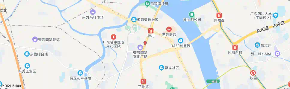 广州花地大道北(花地湾)_公交站地图_广州公交_妙搜公交查询2025