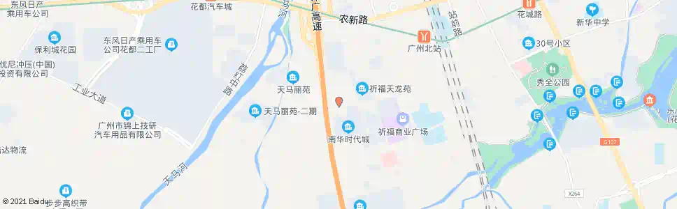 广州望岗村_公交站地图_广州公交_妙搜公交查询2025