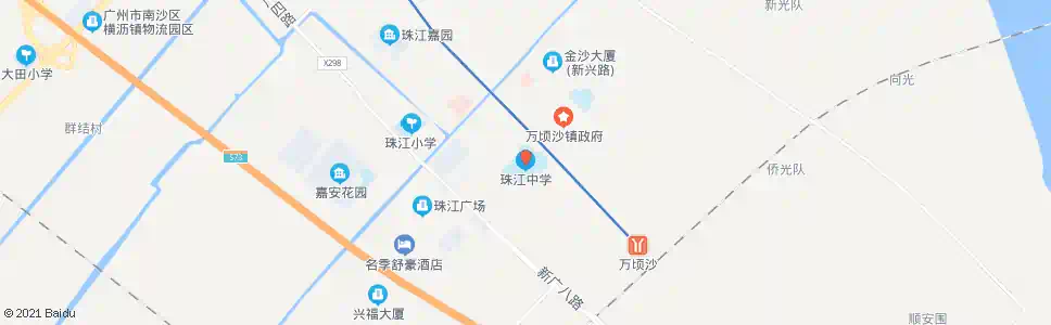 广州九江中学_公交站地图_广州公交_妙搜公交查询2025