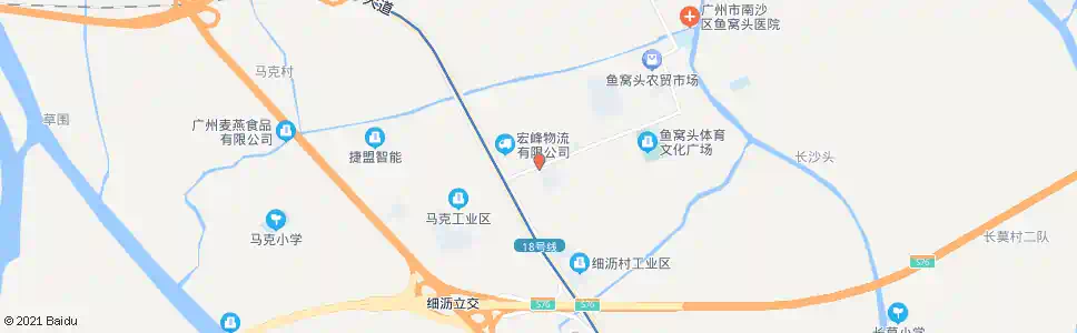 广州中心工业区_公交站地图_广州公交_妙搜公交查询2025
