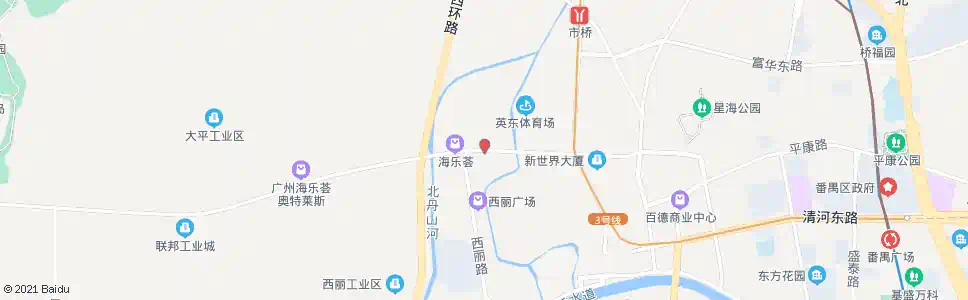 广州禺山大道西_公交站地图_广州公交_妙搜公交查询2025