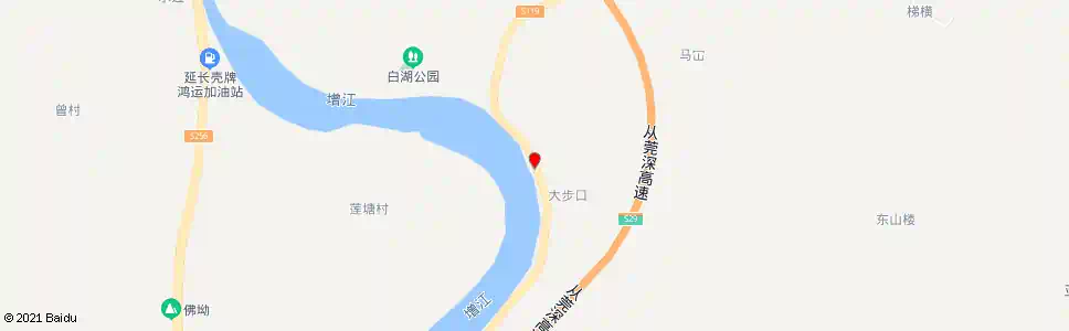 广州大步村_公交站地图_广州公交_妙搜公交查询2025